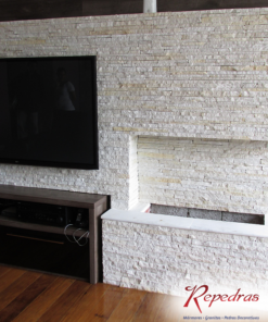 Pedra São Tomé Branca Filete de Canjiquinha Irregular