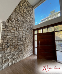 Pedra Madeira Cinza Clara em Caco Irregular