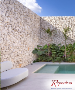 Pedra Moledo Travertino Bege Bahia