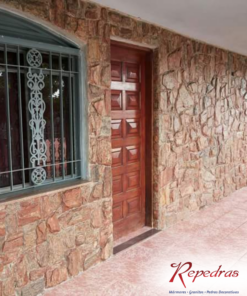 Pedra Madeira Vermelha em Caco Irregular